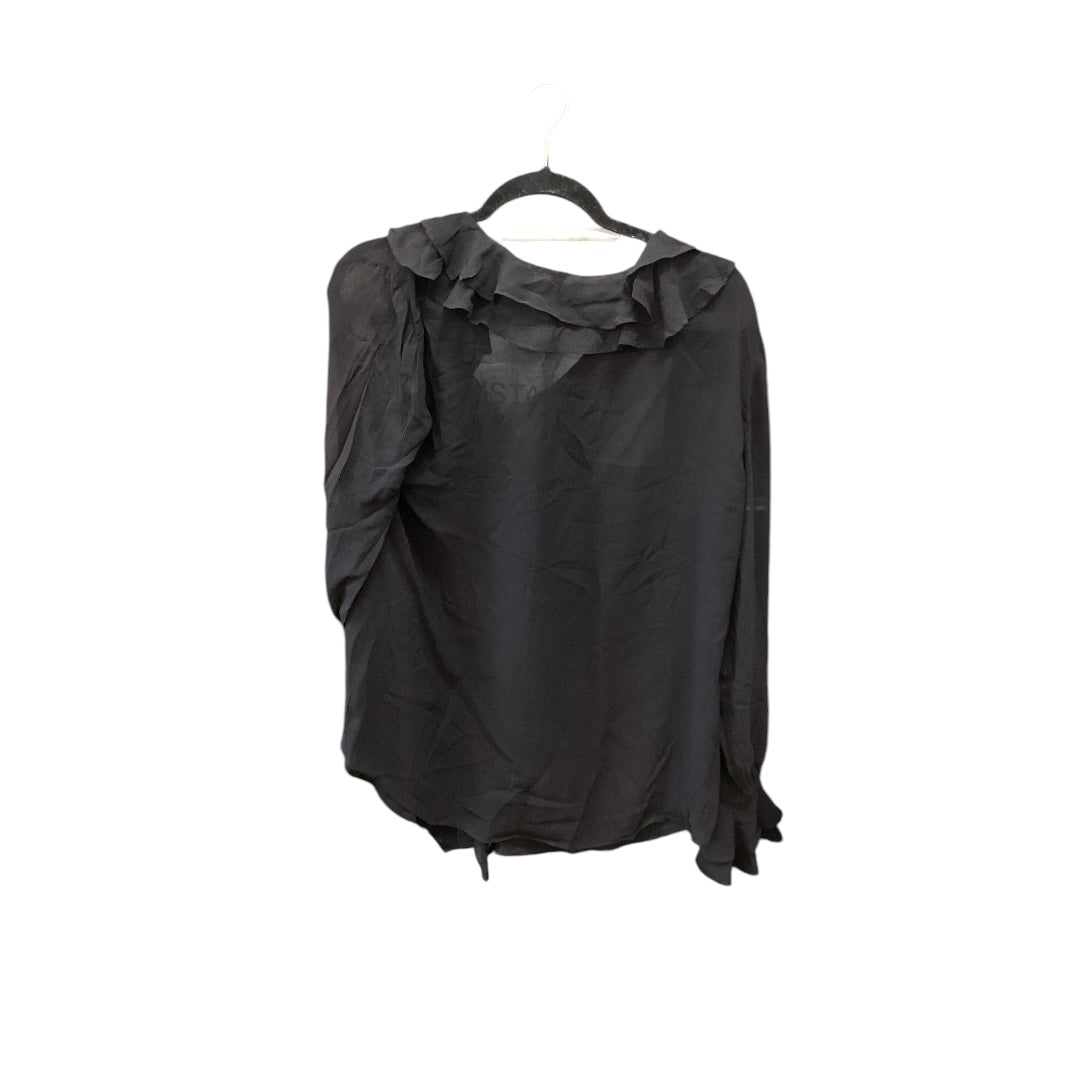 Top Long Sleeve By Chicos In Black, Size: L