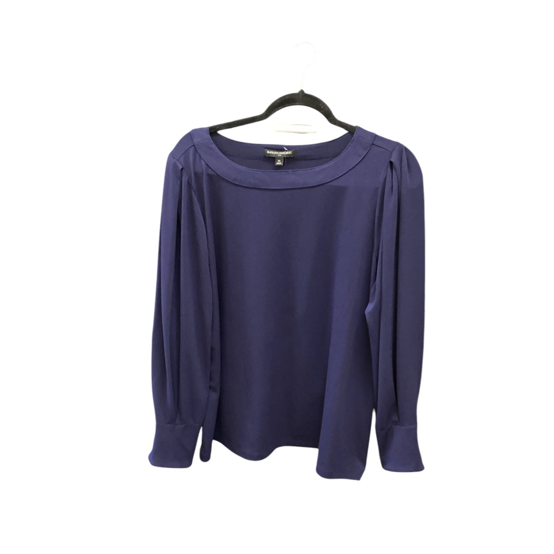 Top Long Sleeve Basic By Coldwater Creek In Navy, Size: L