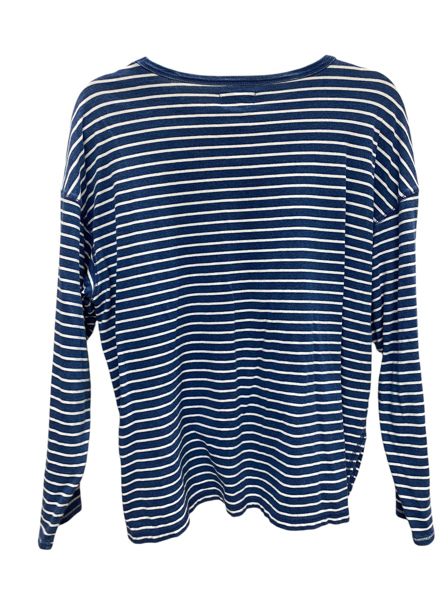 Top Long Sleeve Basic By Madewell In Blue, Size: M