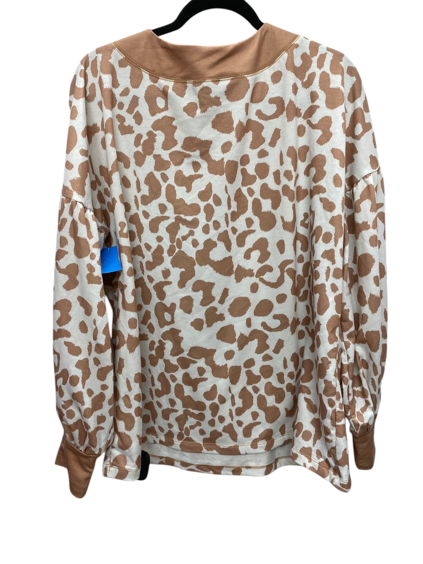 Top Long Sleeve By Clothes Mentor In Animal Print, Size: L