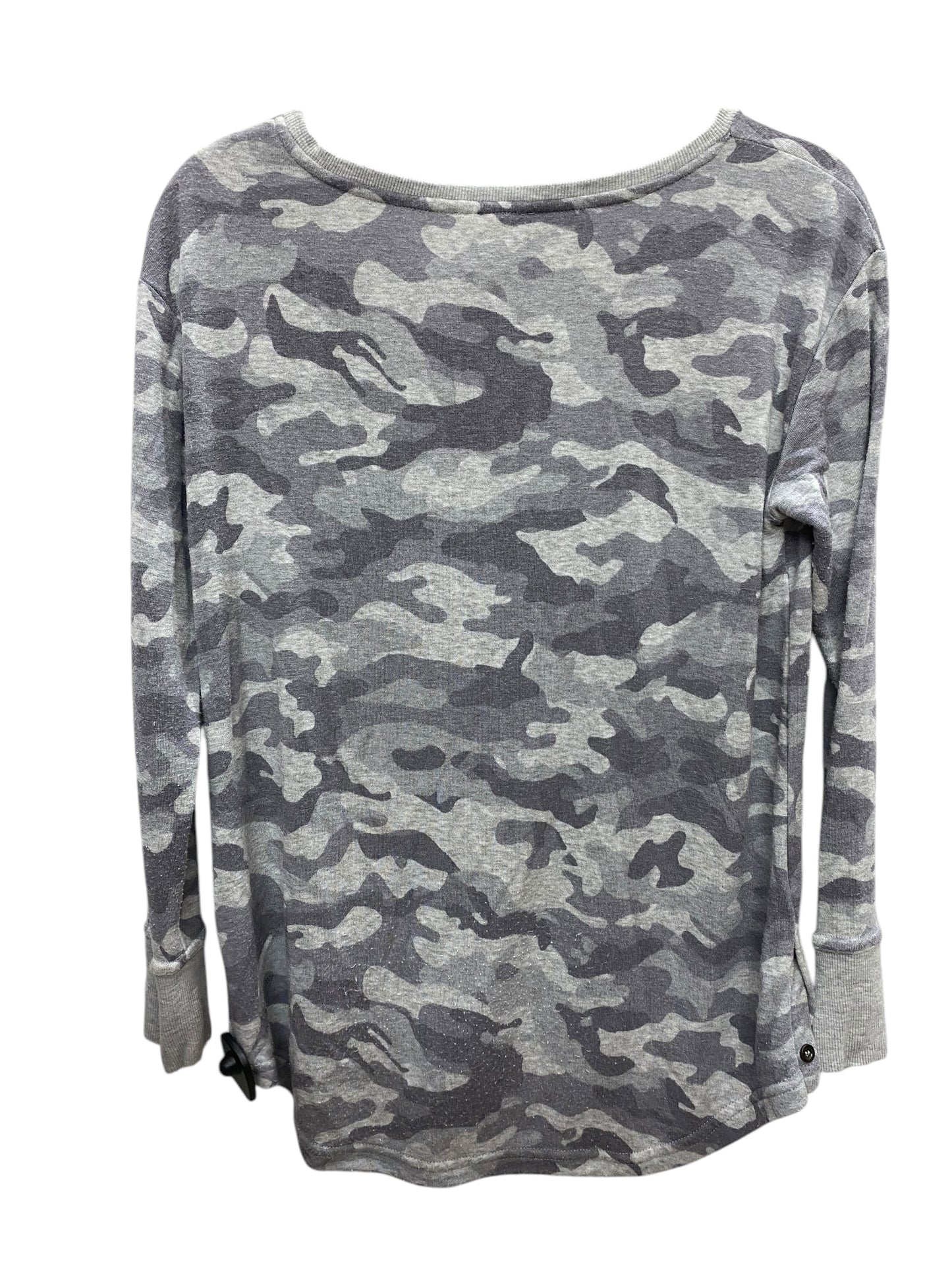 Top Long Sleeve By Jane And Delancey In Camouflage Print, Size: S