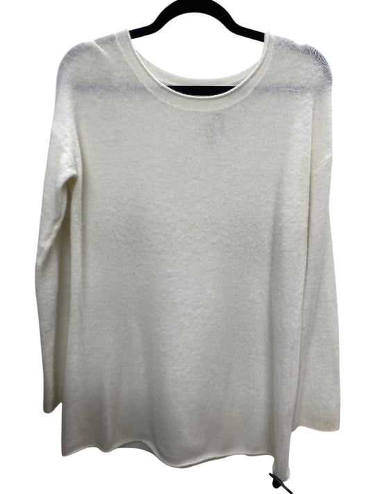 Top Long Sleeve By Olivaceous In White, Size: M