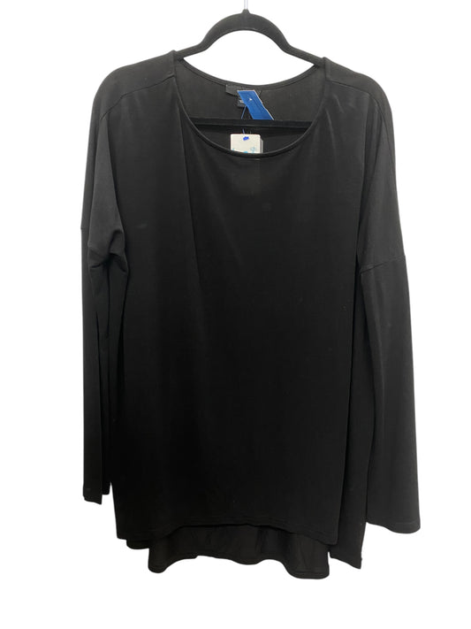 Top Long Sleeve By Very J In Black, Size: L