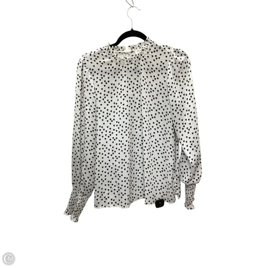 Blouse Long Sleeve By Rachel Zoe In White, Size: M