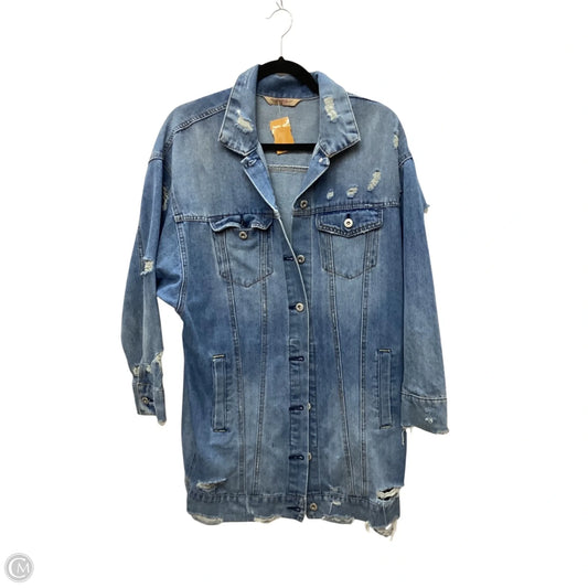 Jacket Denim By Highway In Blue Denim, Size: M