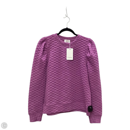 Top Long Sleeve By Fate In Purple, Size: S