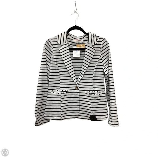 Blazer By Andree By Unit In Striped Pattern, Size: M
