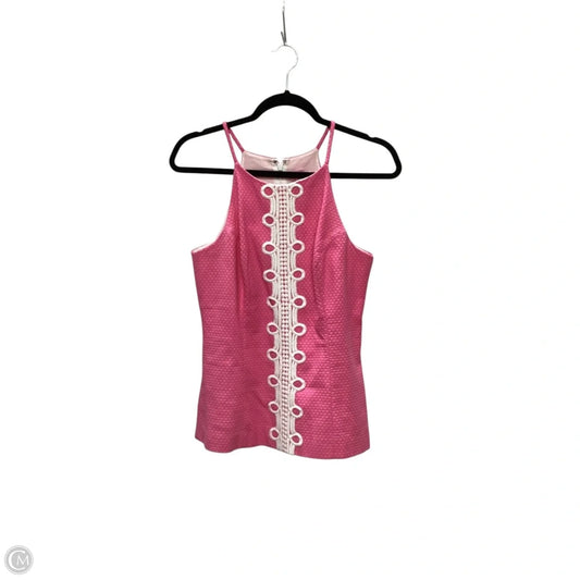 Top Sleeveless Designer By Lilly Pulitzer In Pink, Size: 6