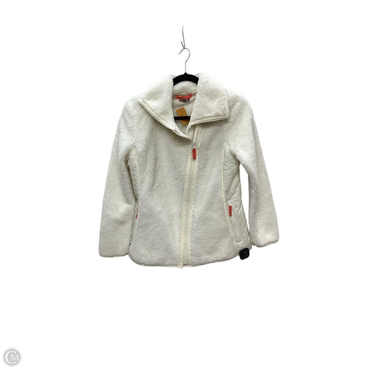 Jacket Fleece By Talbots In White, Size: S