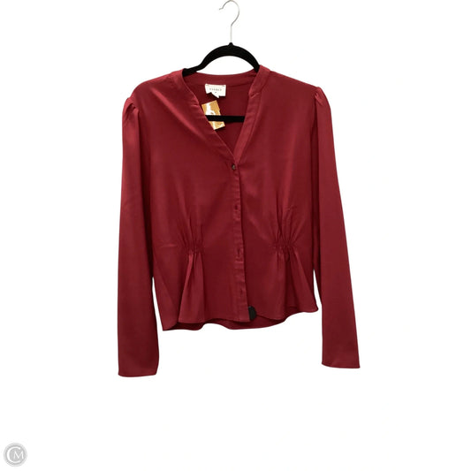 Blouse Long Sleeve By Everly In Red, Size: M