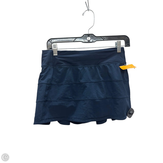 Athletic Skort By Lululemon In Blue, Size: 4