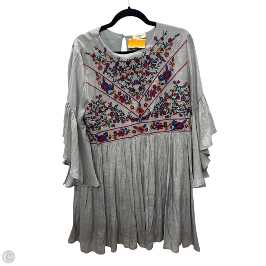 Dress Casual Midi By Umgee In Grey, Size: L