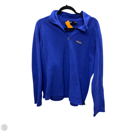 Jacket Fleece By Patagonia In Blue, Size: Xl