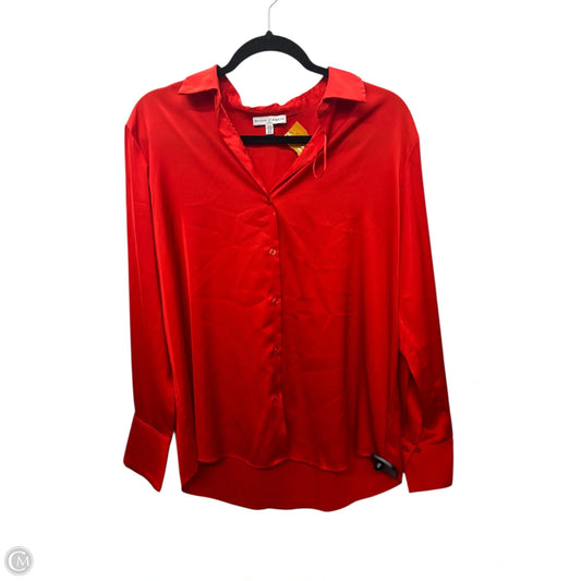 Blouse Long Sleeve By Maison Damelie In Red, Size: M