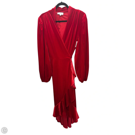 Dress Party Midi By Gibson And Latimer In Red, Size: L