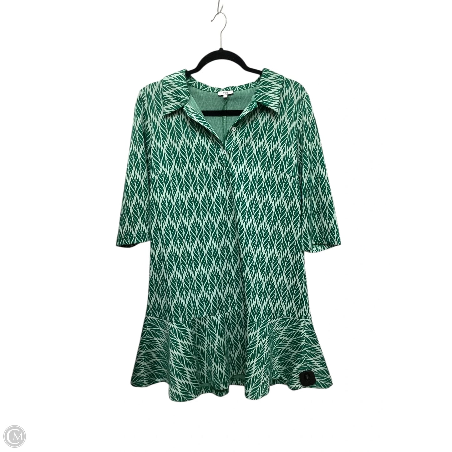 Dress Casual Midi By Voy In Green, Size: S