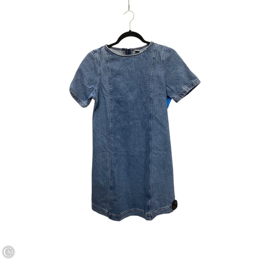 Dress Casual Midi By Old Navy In Blue Denim, Size: Xs