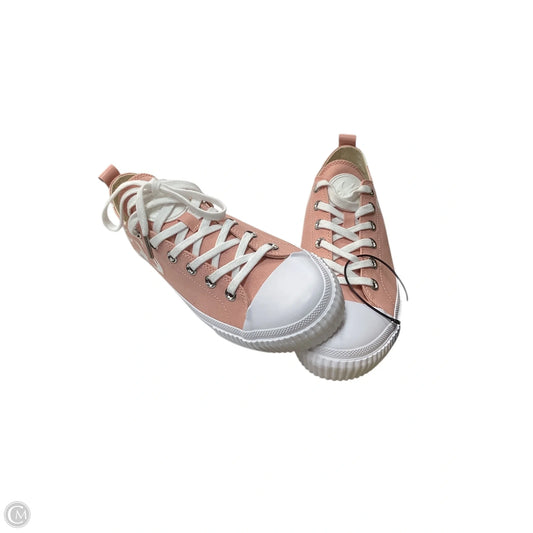 Shoes Luxury Designer By Alexander Mcqueen In Pink & White, Size: 10.5