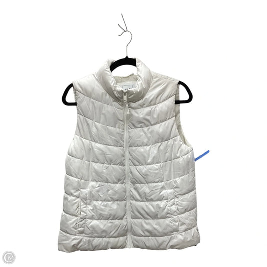 Vest Puffer & Quilted By Gap In White, Size: M