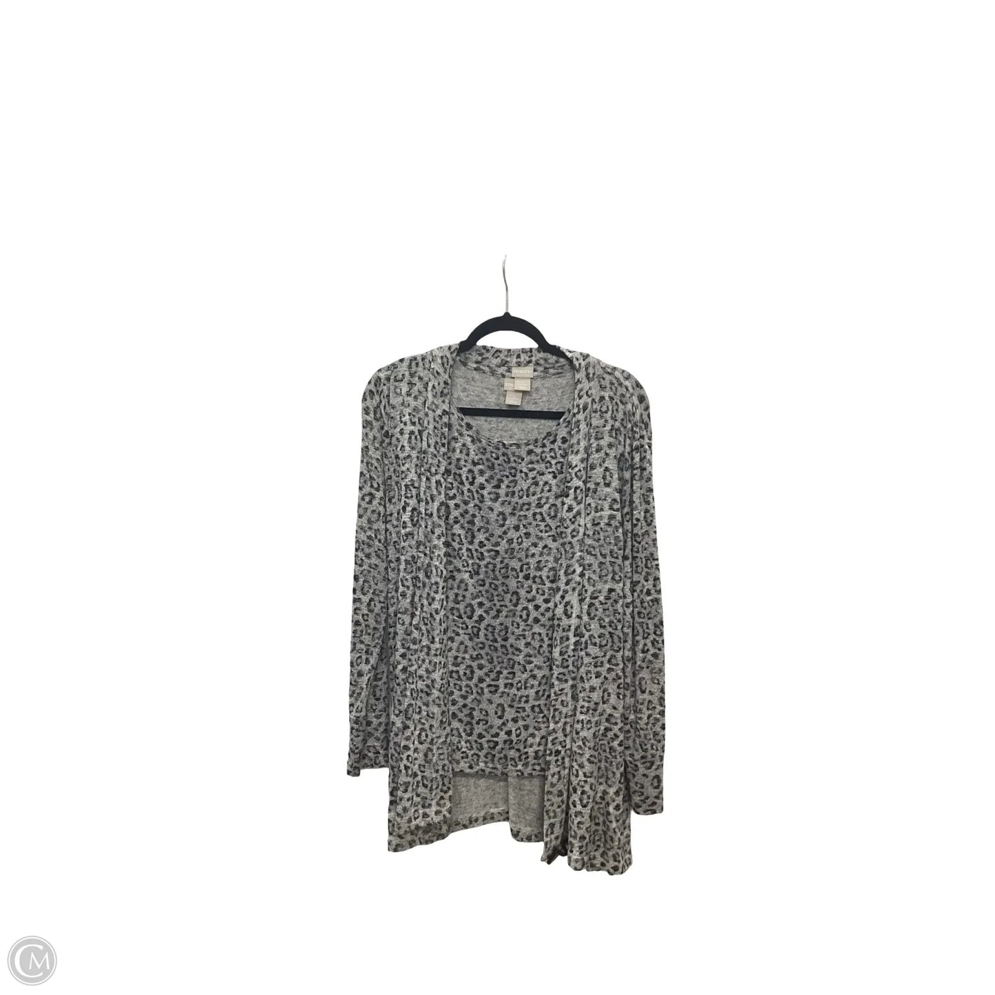 Top 2pc Sleeveless By Chicos In Animal Print, Size: 4