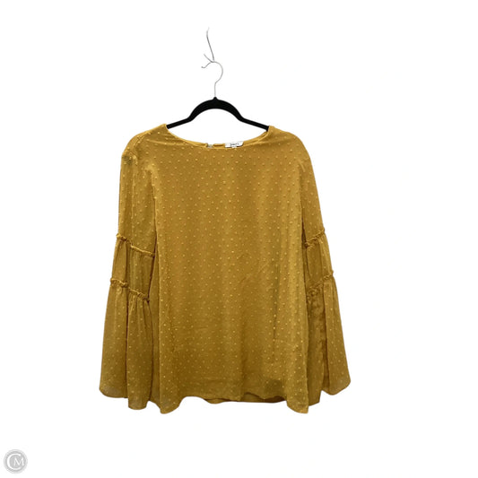 Dress Sweater By Anna Grace In Yellow, Size: L
