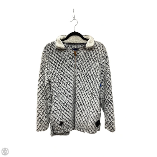 Jacket Faux Fur & Sherpa By Simply Southern In Grey, Size: S