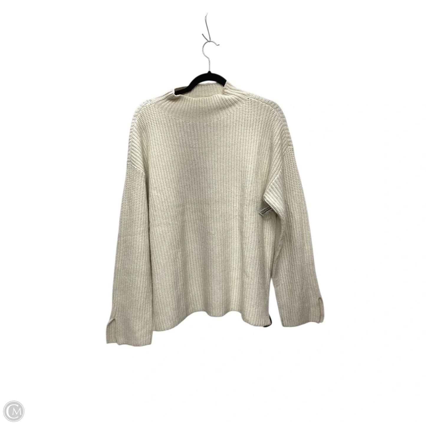 Sweater By Loft In Cream, Size: L