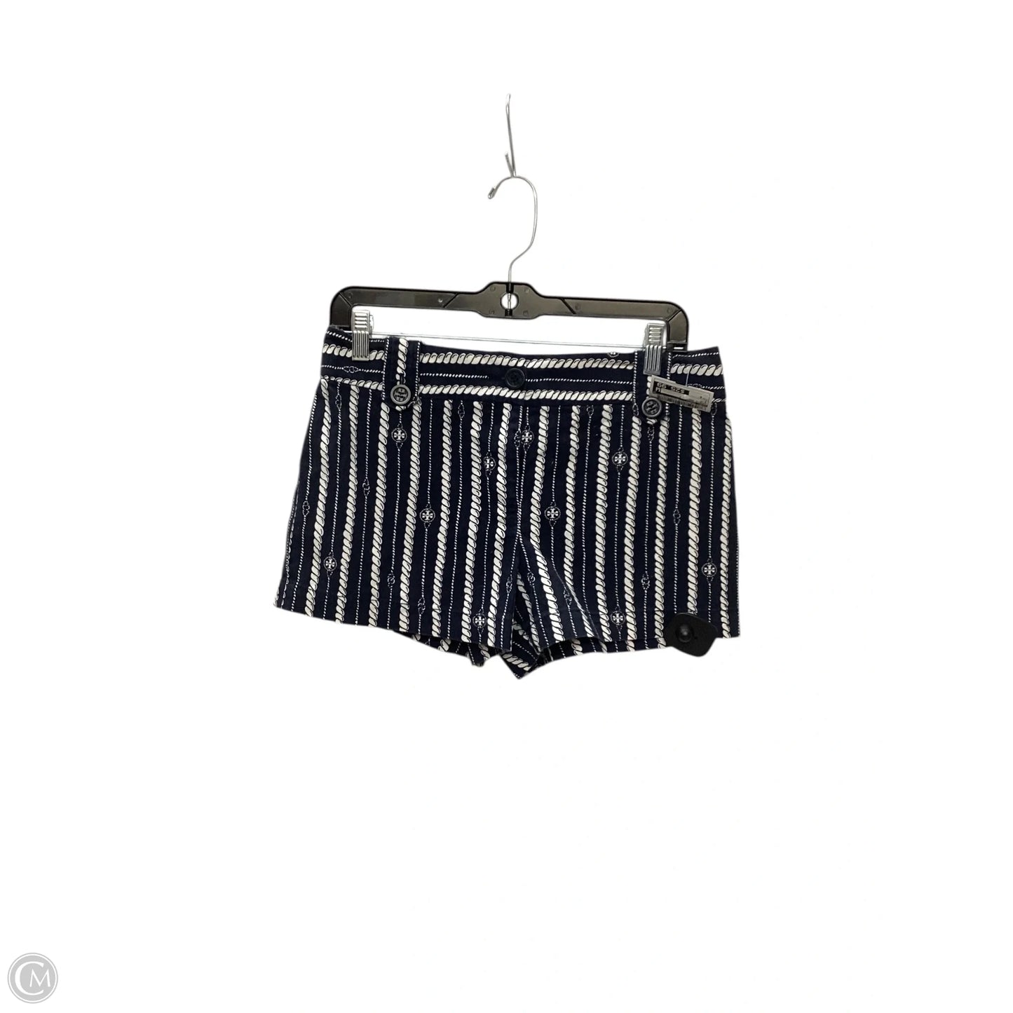 Shorts Designer By Tory Burch In Brown & Cream, Size: 4