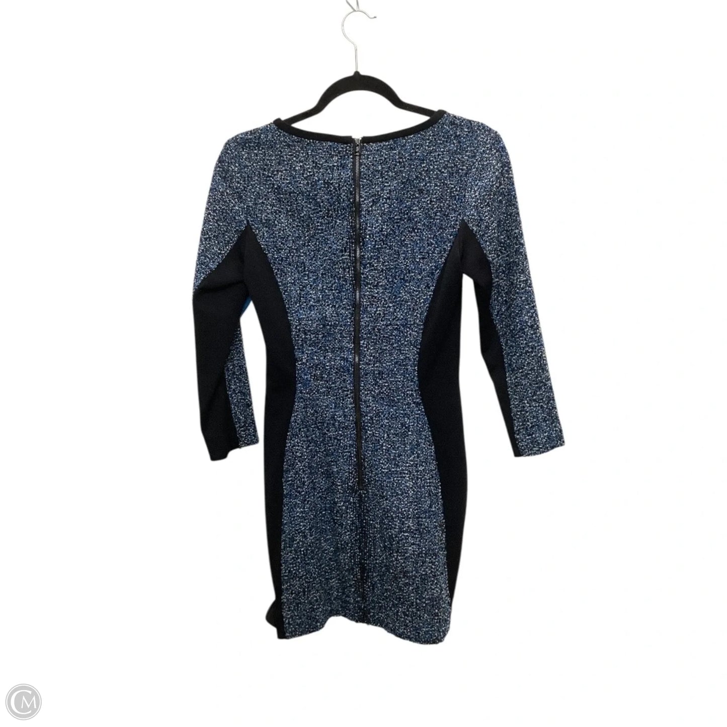 Designer Dress Work By Clothes Mentor In Black & Blue, Size: 0