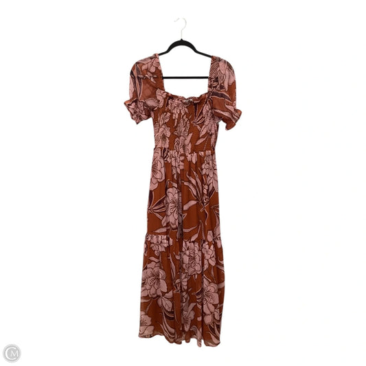Dress Casual Maxi By Patrons Of Peace In Orange, Size: S