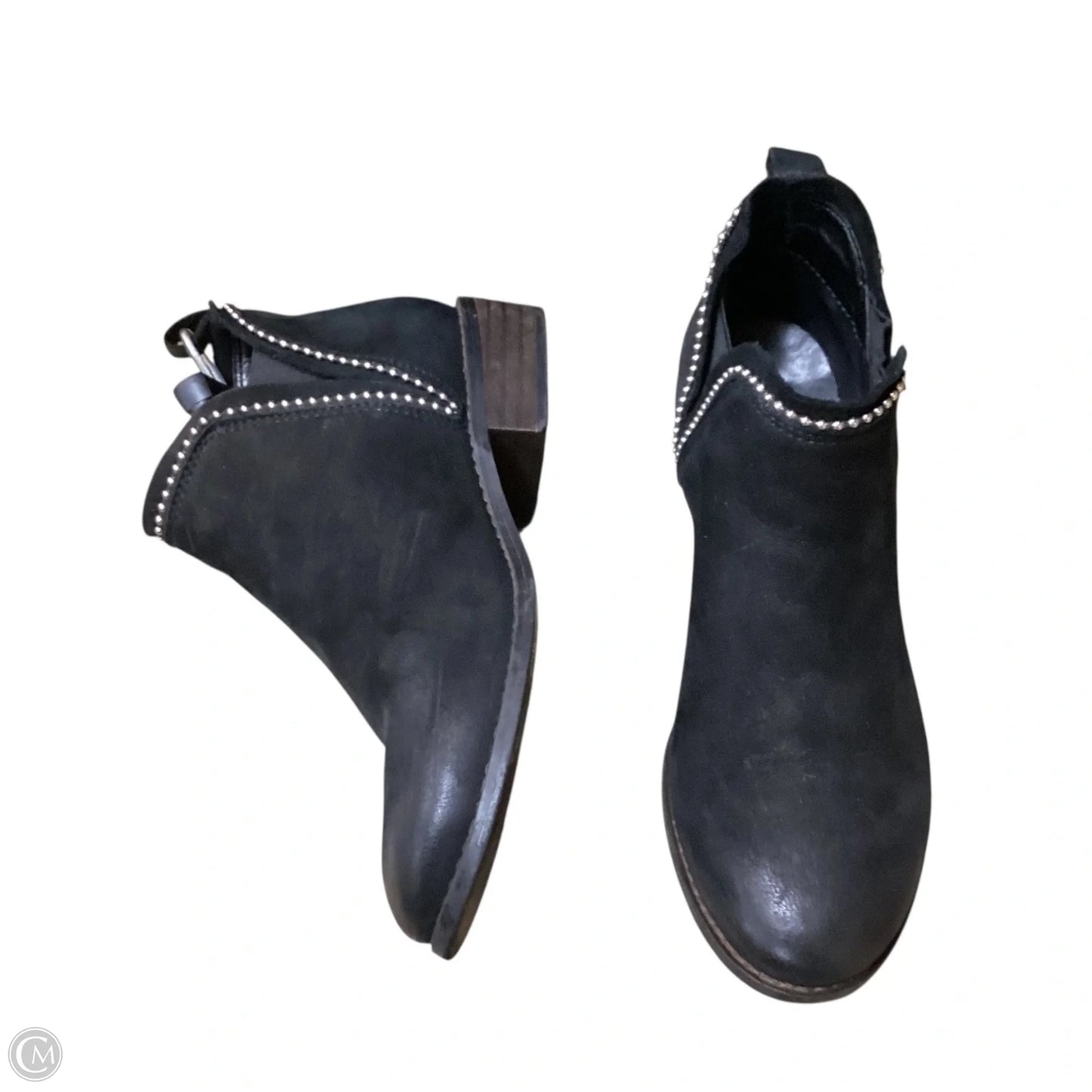 Boots Ankle Heels By Steve Madden In Black, Size: 6.5