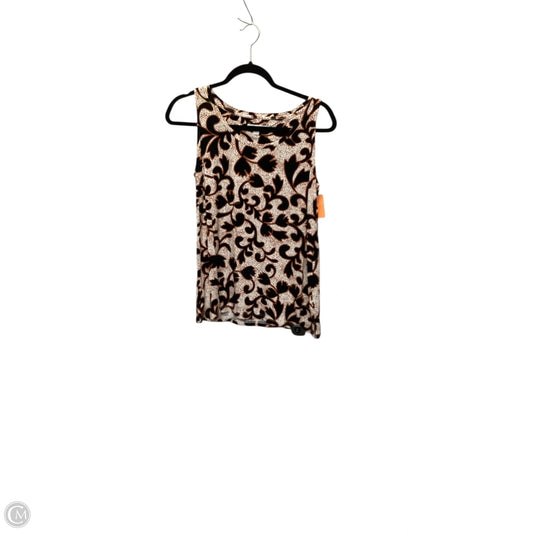 Top Sleeveless By Chicos In Paisley Print, Size: S