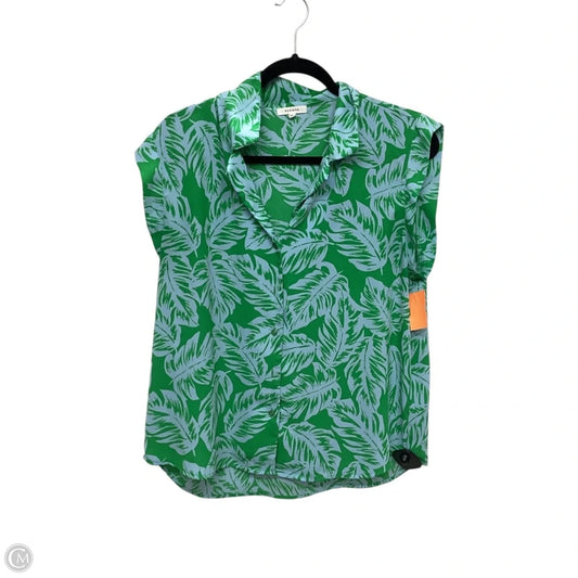 Top Sleeveless By Pleione In Green, Size: L