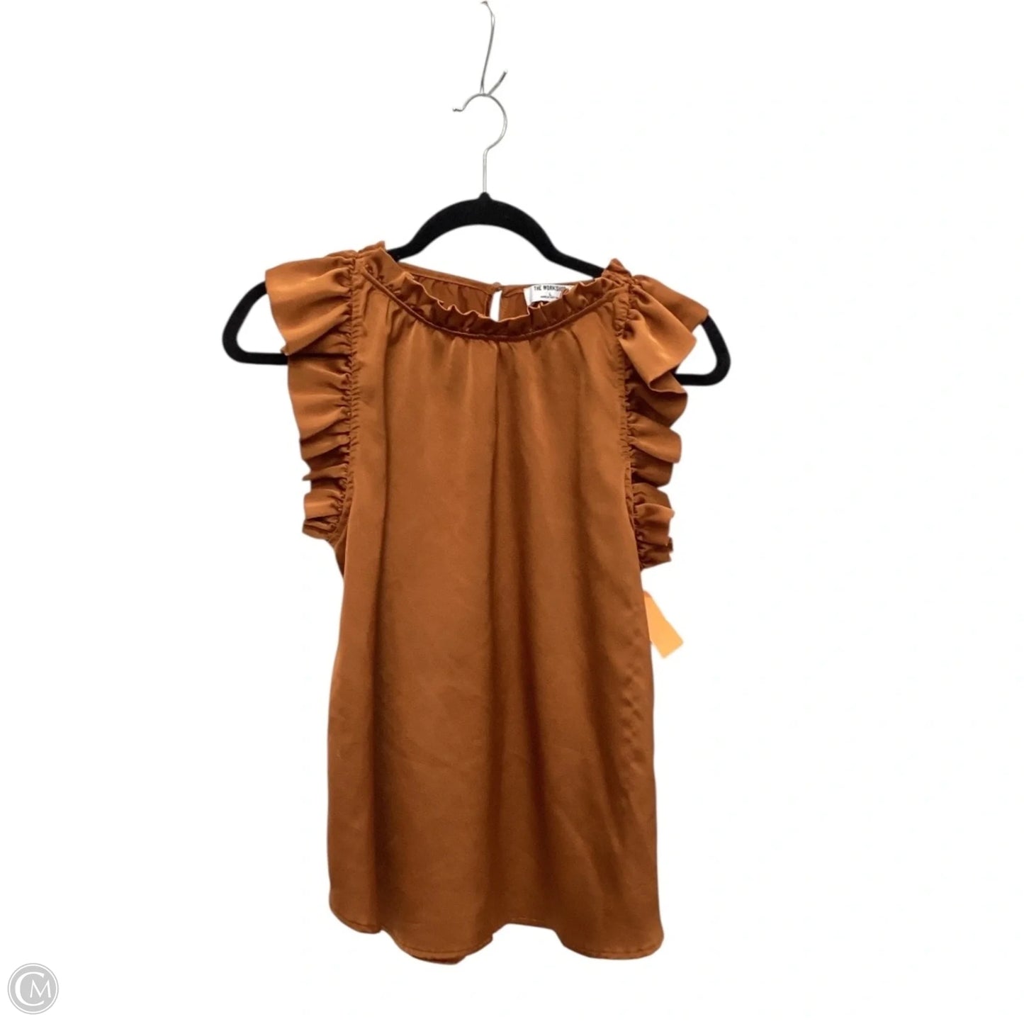 Top Sleeveless By Clothes Mentor In Orange, Size: L