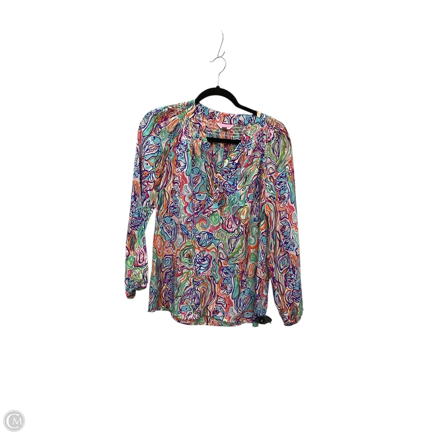 Blouse Designer By Lilly Pulitzer In Multi-colored, Size: Xs
