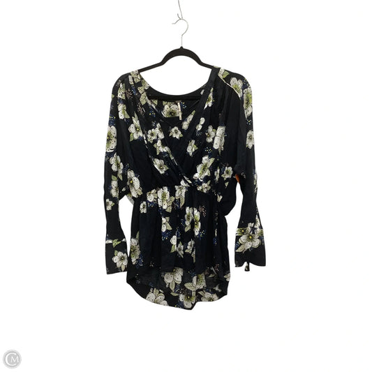 Blouse Long Sleeve By Free People In Black, Size: Xs
