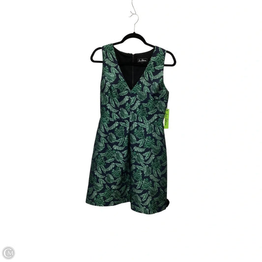 Designer Dress Work By Sam Edelman In Blue & Green, Size: 8