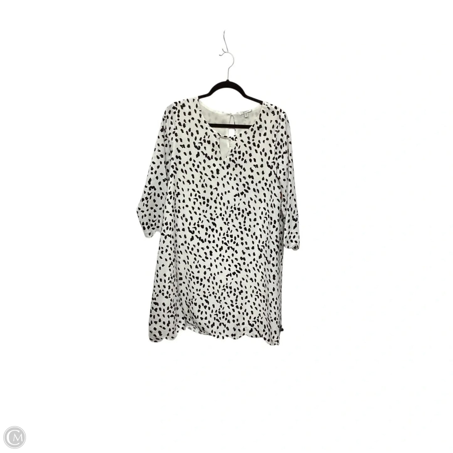 Dress Casual Midi By Jodifl In Black & White, Size: M