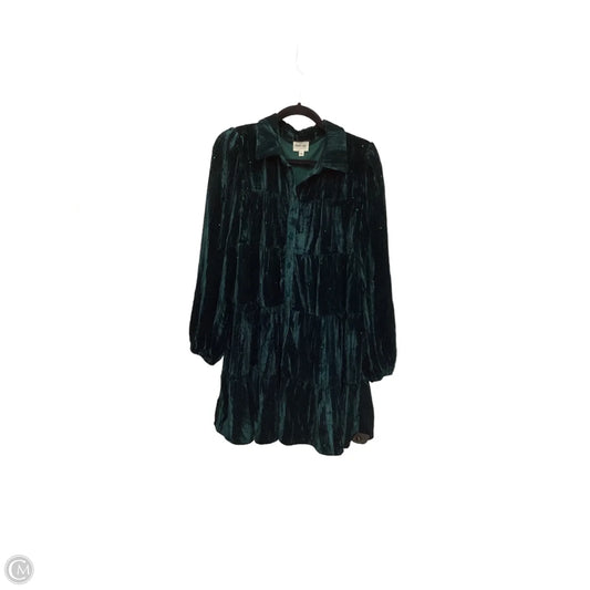 Dress Casual Short By Peach Love Cream California In Green, Size: L