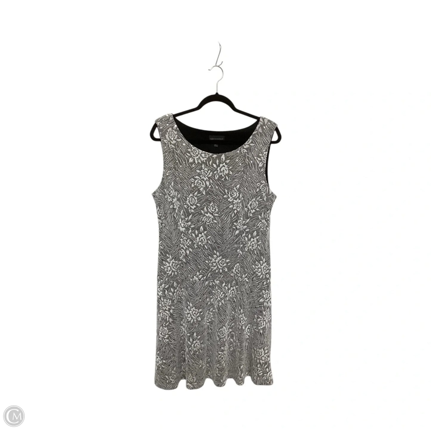 Dress Party Short By Connected Apparel In Silver, Size: 16