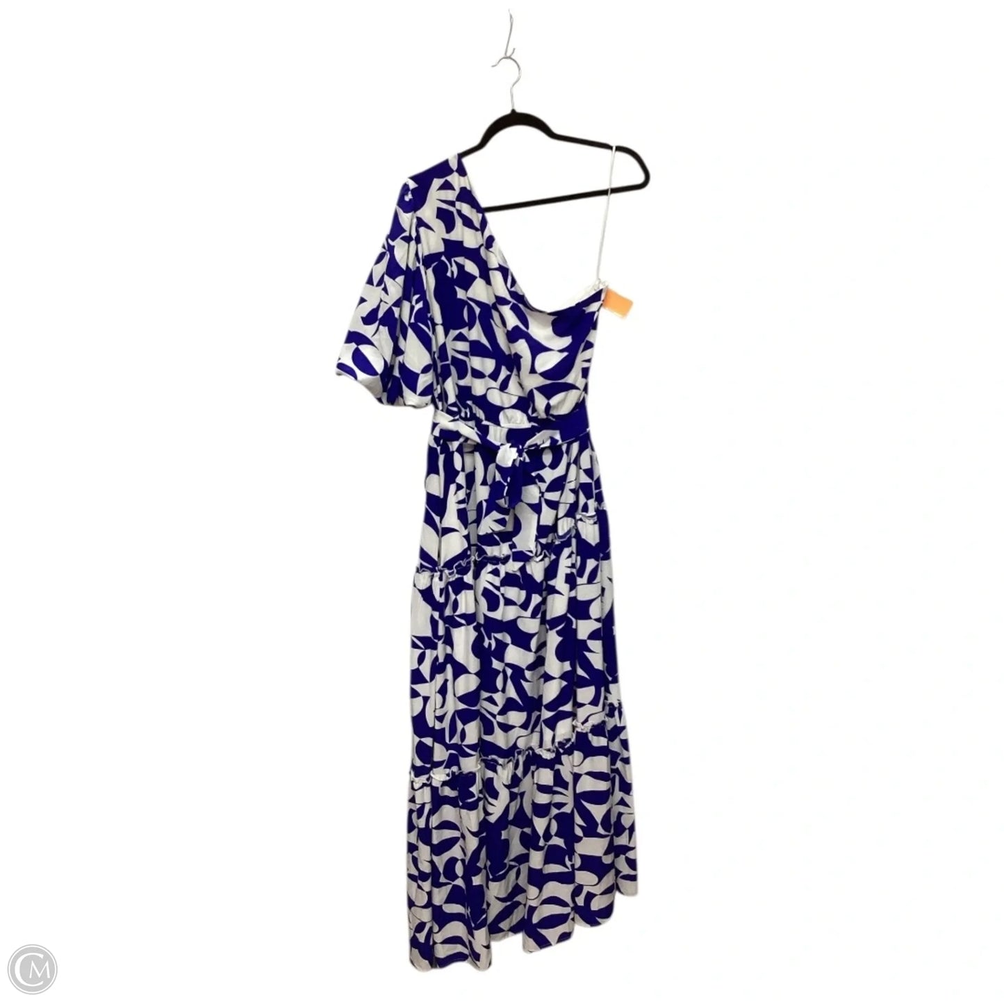 Dress Casual Maxi By Clothes Mentor In Blue & White, Size: 18