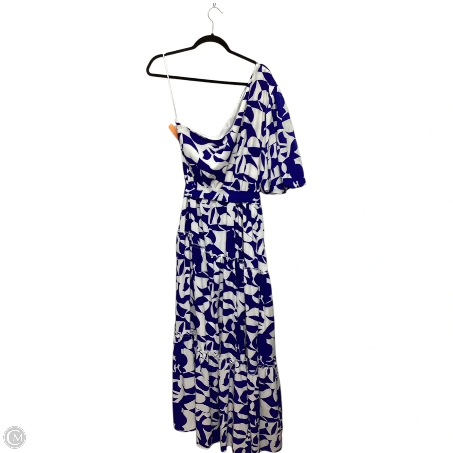 Dress Casual Maxi By Clothes Mentor In Blue & White, Size: 18