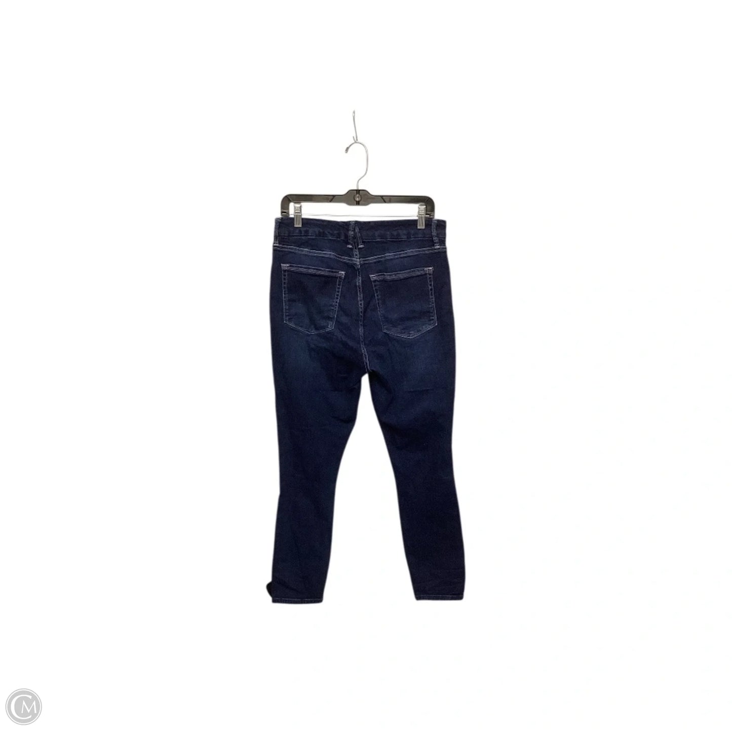 Designer Jeans Straight By Good American In Blue Denim, Size: 12
