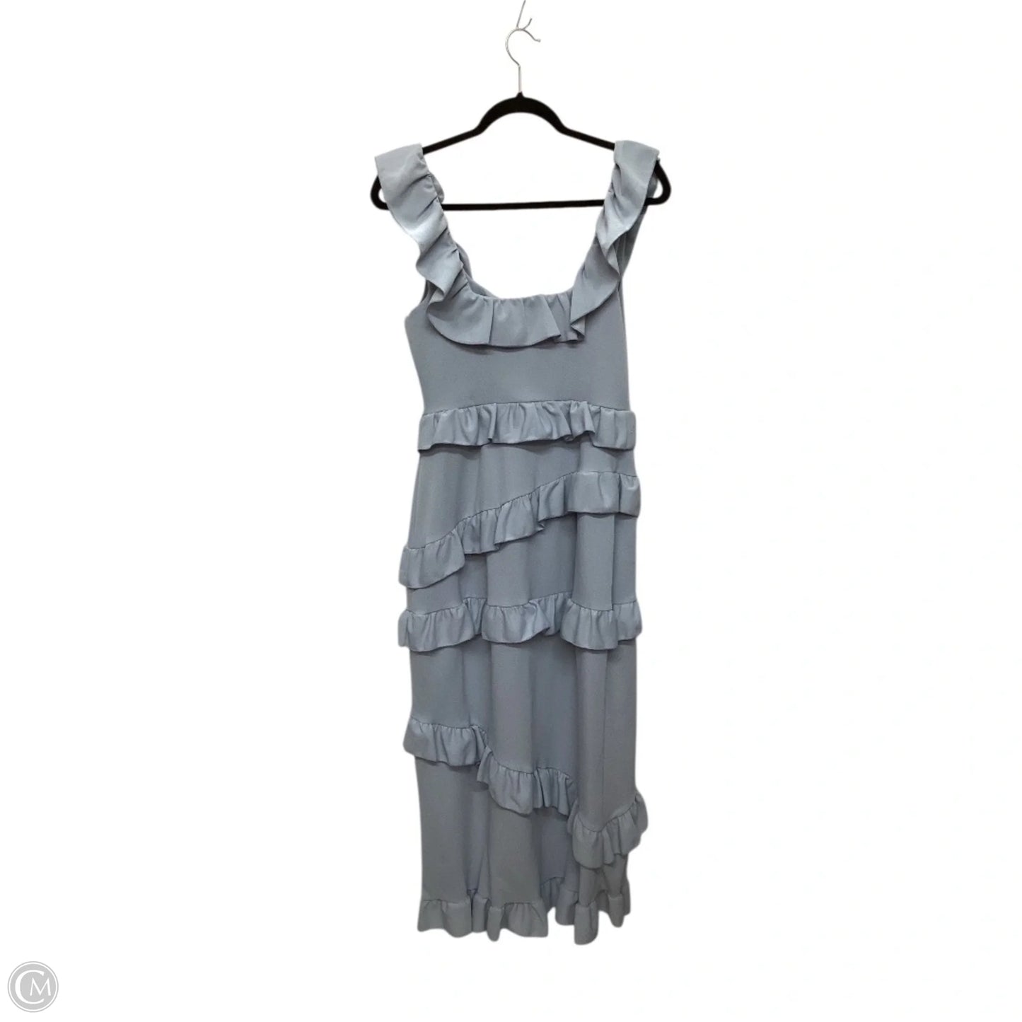Designer Dress Casual Midi By Show Me Your Mumu In Blue, Size: L