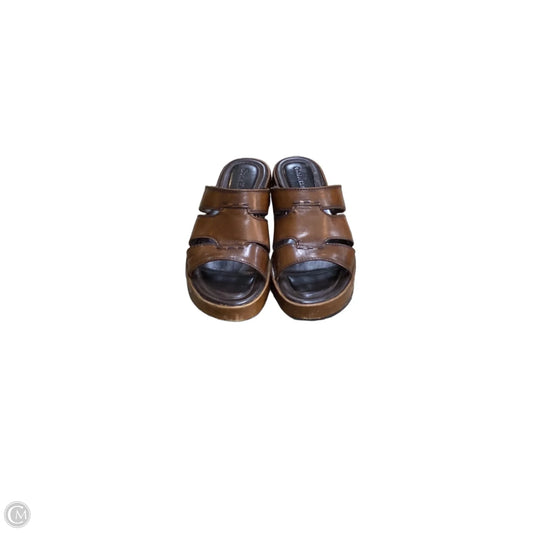 Sandals Heels Platform By Cole-haan In Brown, Size: 6