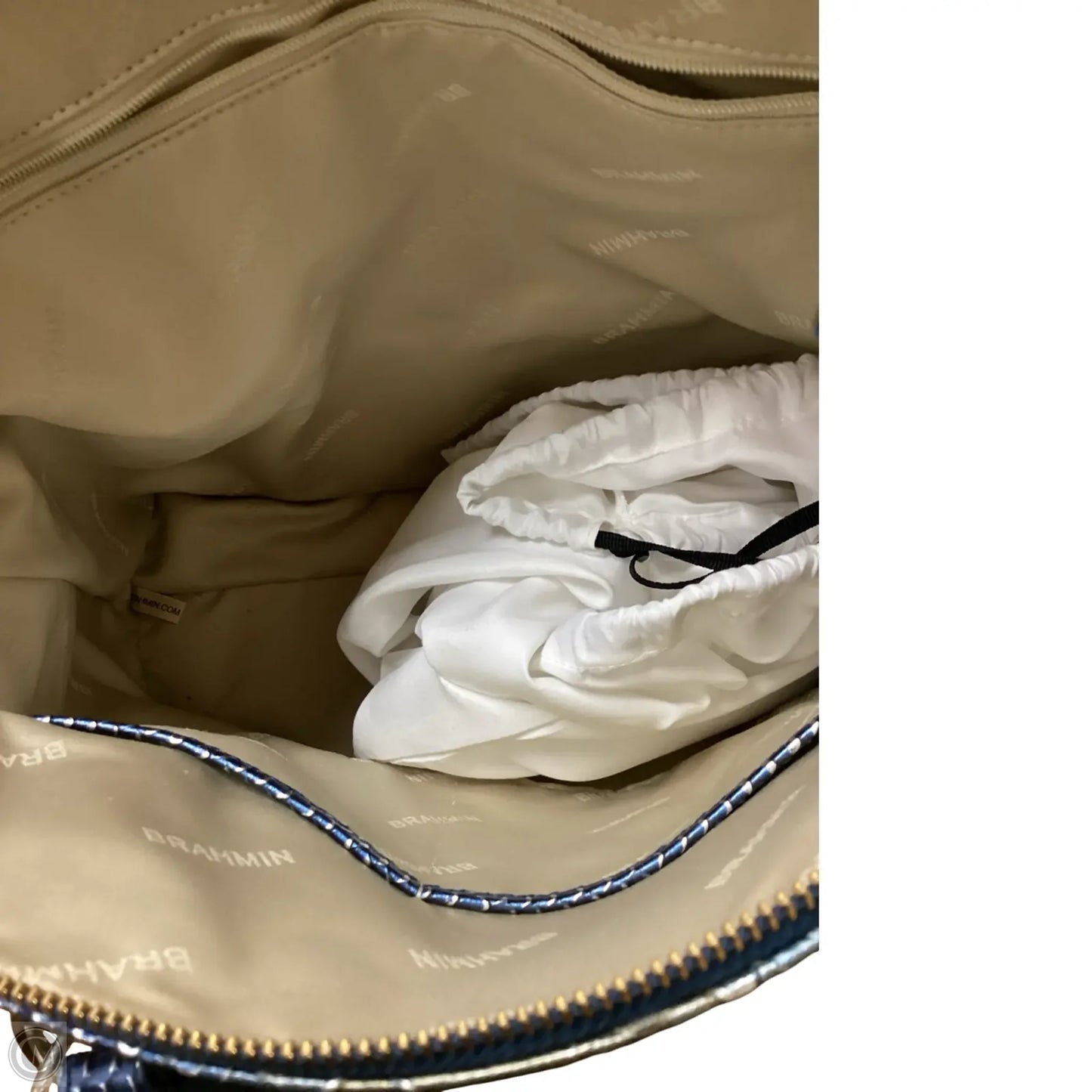 Handbag Designer By Brahmin, Size: Large