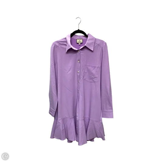 Dress Casual Short By Tuckernuck In Purple, Size: L