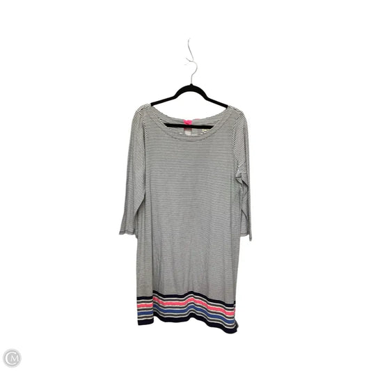 Dress Designer By Lilly Pulitzer In Striped Pattern, Size: Xl