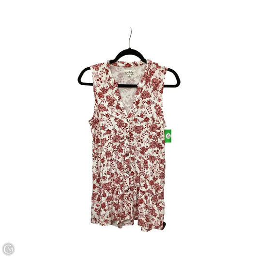 Dress Casual Short By Wonderly In Red & White, Size: S