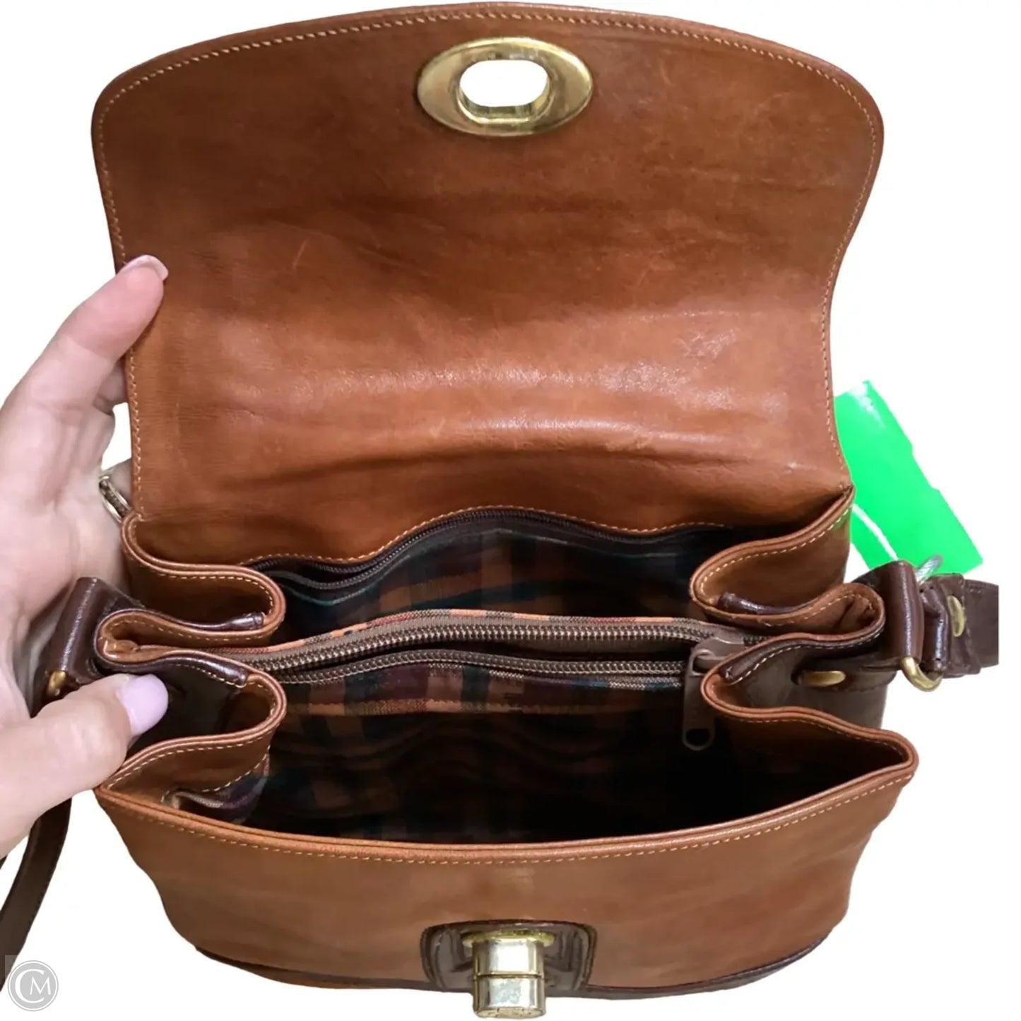 Crossbody Leather By Clothes Mentor, Size: Small